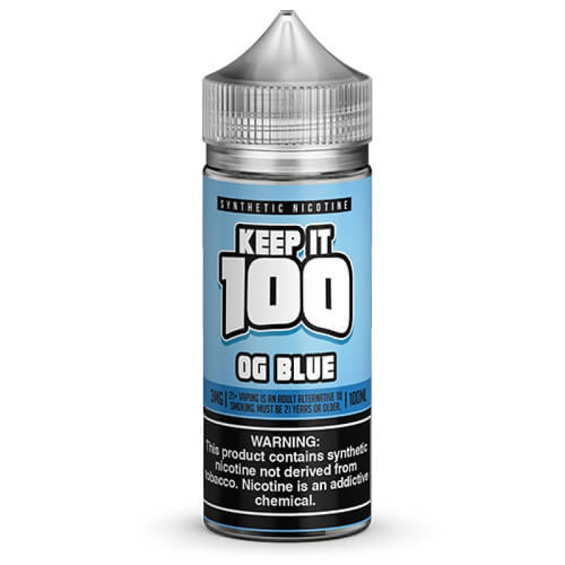 Keep It 100 Synthetic E-juice - OG Blue