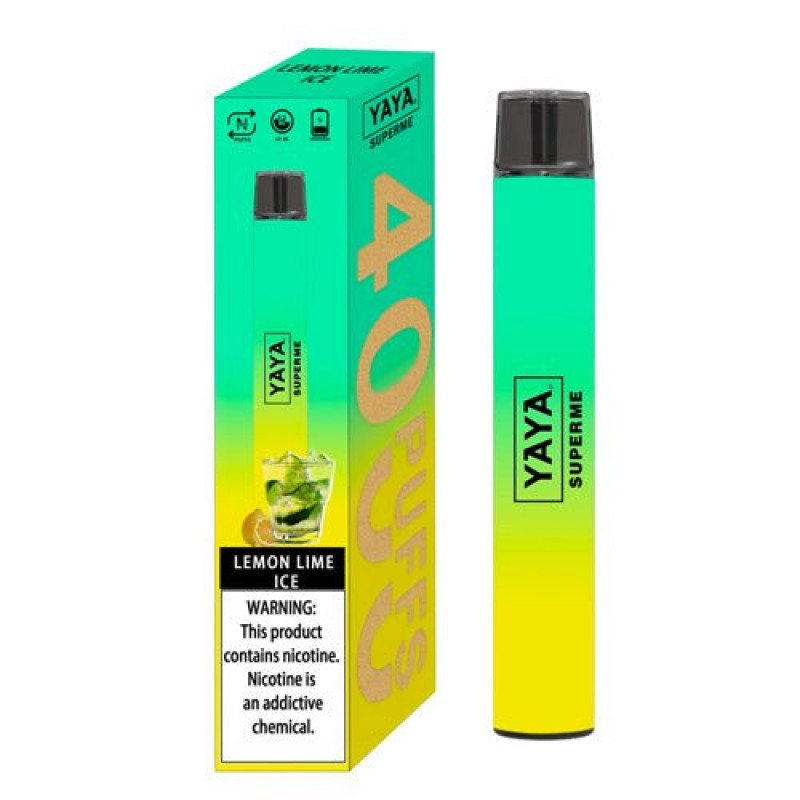 YAYA SUPERME 4K Lemon Lime Ice Disposable Vape Pen