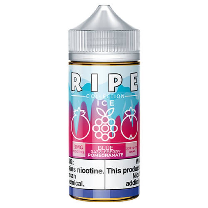 Ripe Collection on Ice by Vape 100 - Blue Razzleberry Pomegranate On Ice