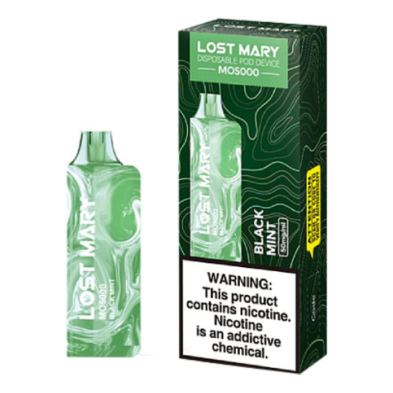 Lost Mary MO5000 Black Mint Disposable Vape Pen