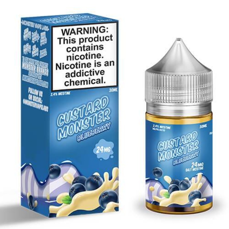 Custard Monster Synthetic Salt - Blueberry