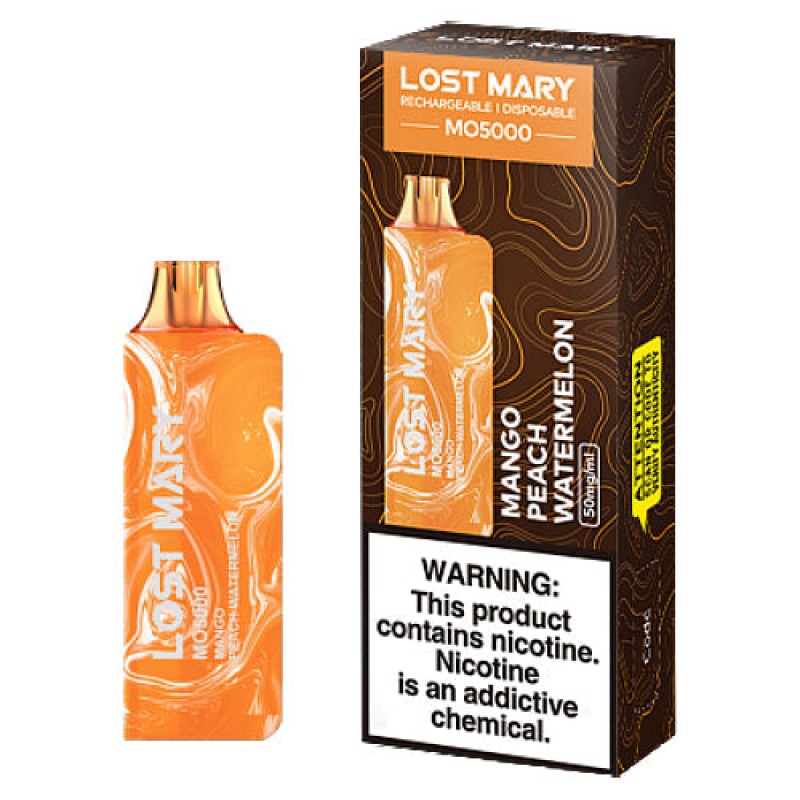 Lost Mary MO5000 Mango Peach Watermelon Disposable Vape Pen