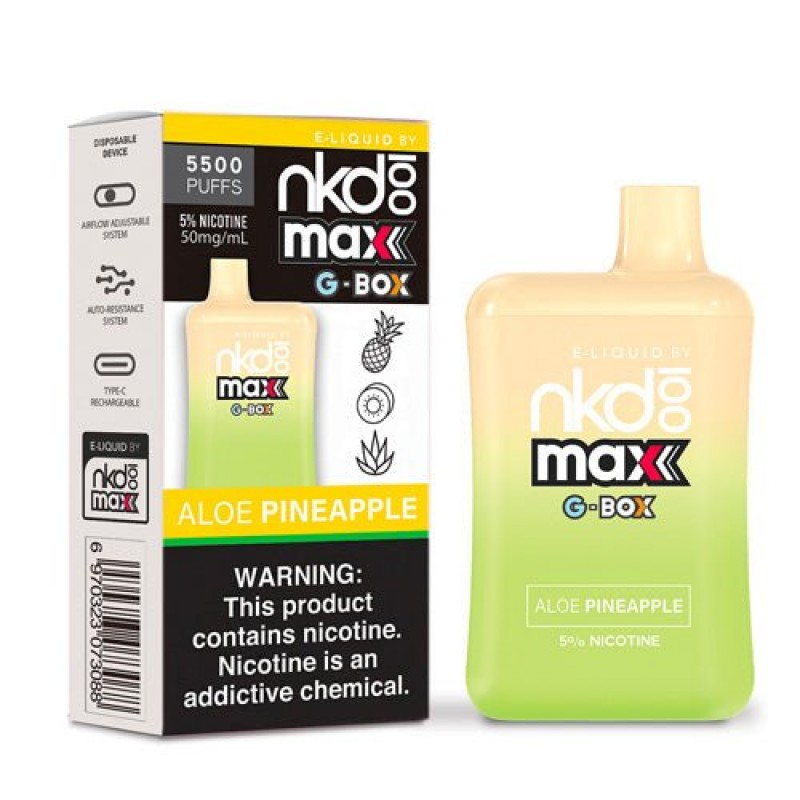 Naked 100 Max G-Box Aloe Pineapple Disposable Vape Pen