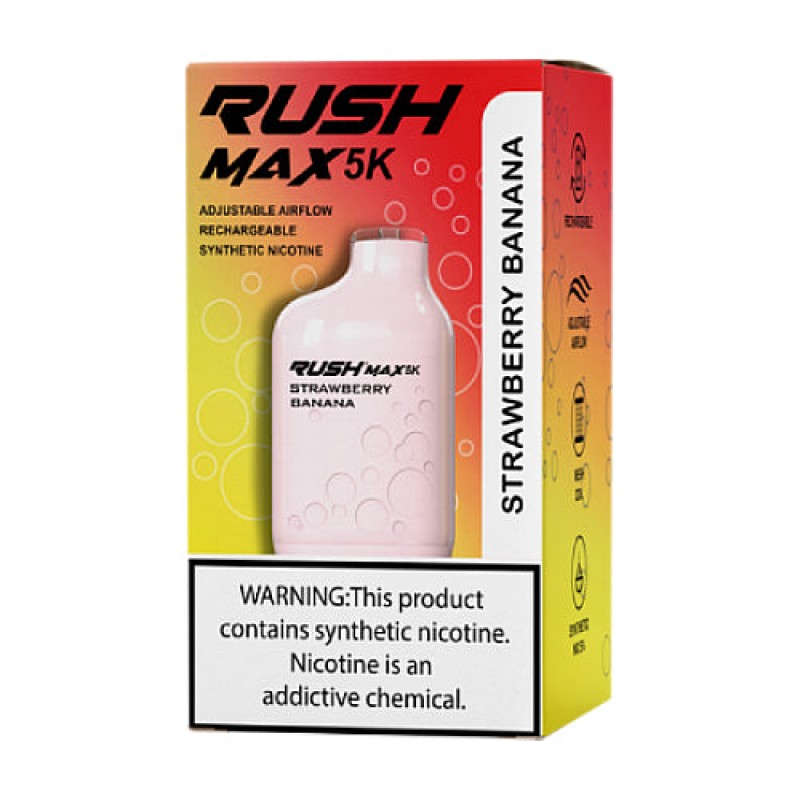 Rush Max 5K Disposable  - Strawberry Banana