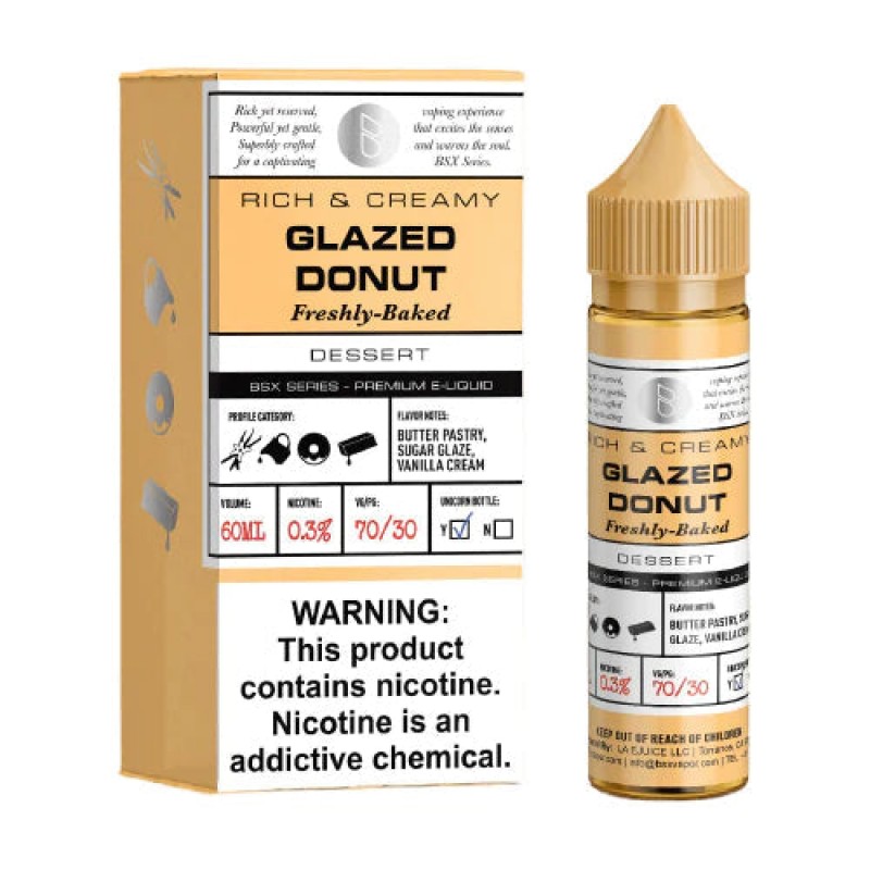 BSX Series TFN by Glas E-Liquid - Glazed Donut