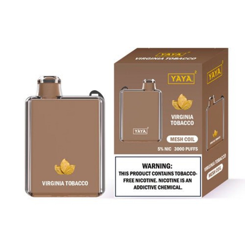 YAYA Square 3000 NTN Virginia Tobacco Disposable Vape Pen